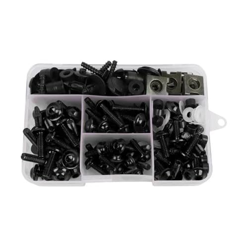 Boulon moto anti-vibration et kit vis pare-brise noir pour Suzuki GS1000