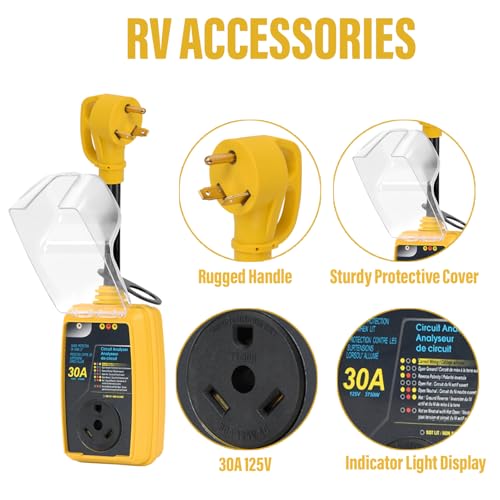 S7 RV SURGE PROTECTOR 30 Amp Rv Circuit Analyzer,Full Protection thumb #5