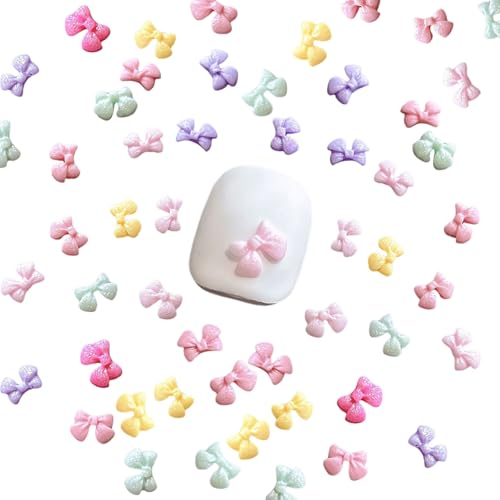 サムコス ネイルパーツ 約100個セット ネイルパーツ レジン素材 3Dデザイン 可愛い ハンドメイド用 レトロ ネイルアート ジェルネイル対応 DIY 手作り デコアクセサリー ネイルデザイン用品 カラフル (D 多色)の商品画像（Amazon）