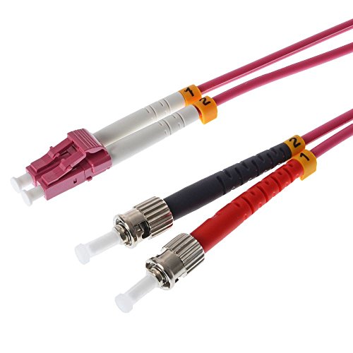 Helos 3m OM4 LC/St 3m LC 2X St OM4 Violet câble de Fibre Optique