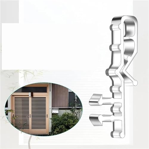 Componente transparente para cabecera de ganchos para persianas y clips para cortina de ventana 4