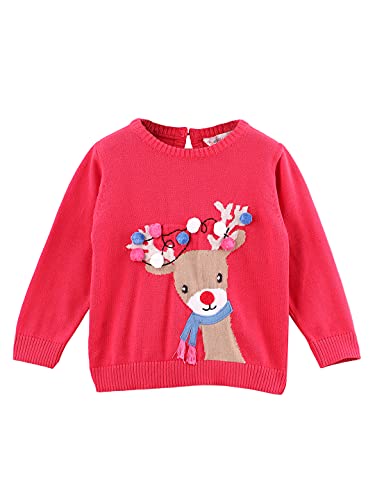 Image of Beebay Christmas Reindeer Sweater Red