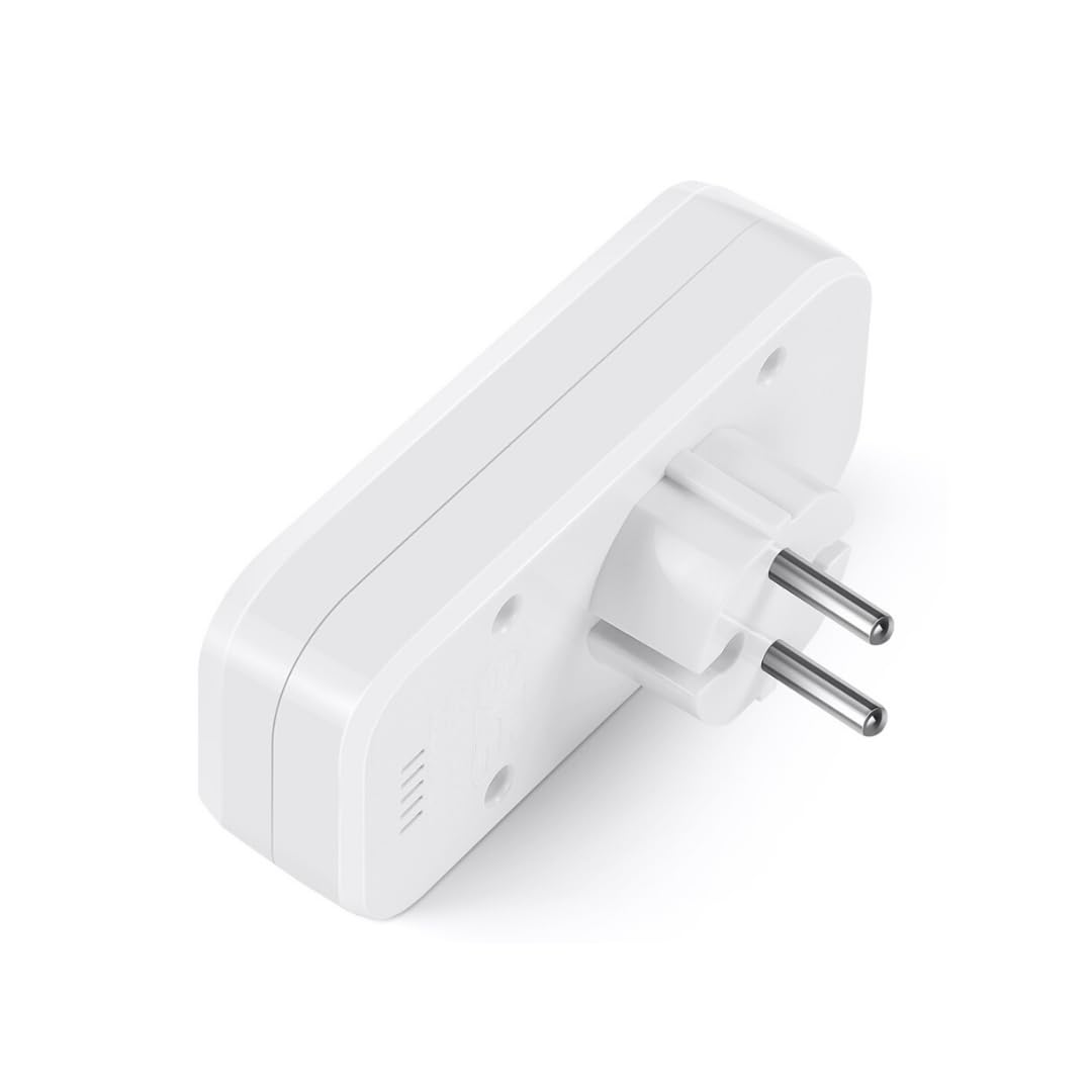 Genérico Multitoma Cámara Espía 2 enchufes Ultra HD 4K WiFi