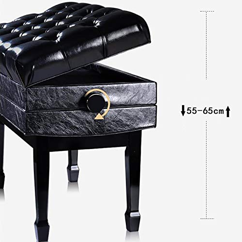 TEmkin Tabouret de Piano, Coiffeuse, Banc de Piano réglable de Luxe rembourré, Tabouret de Piano Double avec Compartiment de Rangement, siège rembourré en Cuir PU - Les Beatles, Paul McCartney, John Lennon, RIngo Starr, George Harrison TEmkin Tabouret de Piano, Coiffeuse, Banc de Piano réglable de Luxe rembourré, Tabouret de Piano Double avec Compartiment de Rangement, siège rembourré en Cuir PU – Image 6