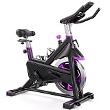 Merach Exercise Bike with Incline & Decline, Stationary Bike for Home Gym Fitness, Automated Magnetic Resistance, Indoor Workout Bike with Self-Developed App, 350 lbs Weight Capacity