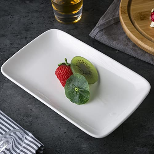 Hemoton 6 Pcs Melamine Dinner Plate Rectangular Breakfast Serving Plate Salad Dessert Plate Pastry Tray Sushi Dishes Appetizer Plates Fruit Plate For Home Restaurant Kitchen #TOP4