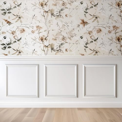 La Mejor Lista de Molduras los más recomendados. 41 NOTASA Kit de moldura de pared para despegar y pegar, paneles de pared decorativos para decoración de pared interior con cinta de doble cara, 3 juegos de paneles precortados PS...