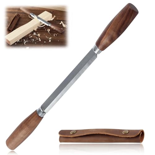 GOLD DEER Holzbearbeitungswerkzeug 10 9 cm Ziehmesser mit Lederscheide SK5 Holzschnitzwerkzeuge Whittling-Werkzeuge