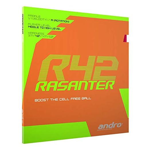 ANDRO Rasanter R42 Table Tennis Rubber Red 2.0