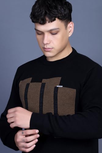 Image of GODFREY Full Sleeve Woolen Sweater for Man Winter Wear - Round Neck Pullover Regular Fit