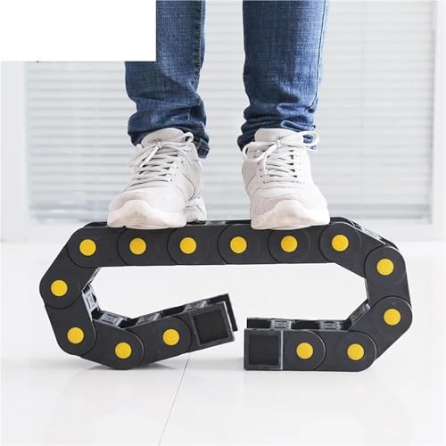Chaîne porte-câbles 45x100 mm fermée en nylon haute résistance pour guidage CNC