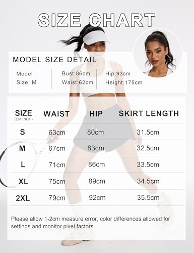 Laufshorts Damen kurz Sportshorts 2 in 1,Tennis Gym Fitness RunningShorts mit 2 Taschen, Damen Schwarze Shorts Workout Sportrock Elastischer Bund, mit Innenfutter (M,Schwarz)