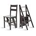 KUYT Piegatura Della Scala Portatile Sgabello in Legno per Bambini in Legno Sedia Pieghevole a 4 Gradini a Doppio Utilizzo Scaffalatura a Scaffalatura Pieghevole a Scaffalatura a Scaffalatura Portatil