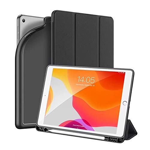 Image of Arbuda flip Cover for Xiaomi Pad 6 (11 inch) Faux Leather Smart flip case Cover Tri Fold Pen Holder with (Auto Sleep /Wake) -Black