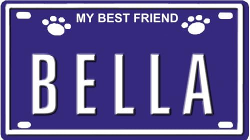 Blue Sabre Inc. Bella Dog Name Plate for Dog House. Over 400 Names Availaible. Type in Name Dog Plate in Search. Your Dog Name Will Show up.