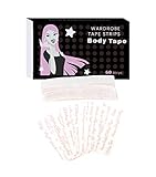 Double Sided Fashion Beauty Tape Adhesive Medical Quality Wardrobe Clothing Dress Tape for Body (60 strips)