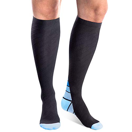 Blackace Compression Socks(20-30mm)-Bas pour Homme et Femme-Sports Sportifs,Courir,Médical,Voyage,Grossesse-Meilleure Circulation Sanguine,Récupération Musculaire