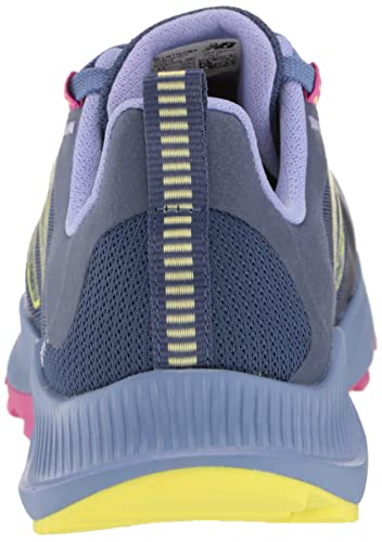New Balance Women's Dynasoft Nitrel V4 Trail Running Shoe, Blue/Yellow/Pink, 9 #TOP2