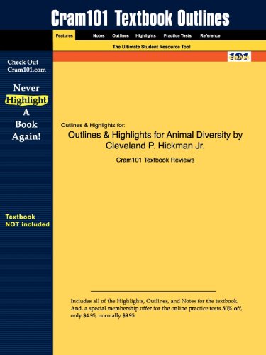 Outlines & Highlights for Animal Diversity by Cleveland P. Hickman Jr.