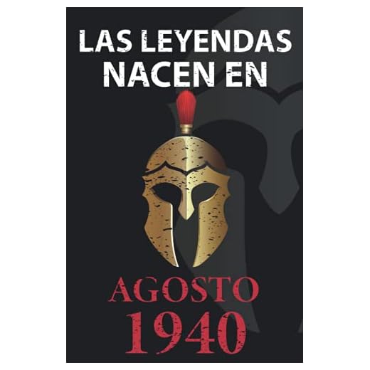 Las leyendas nacen en Agosto 1940: Regalo de cumpleaños perfecto para hombre y mujer de 81 años I Cita positiva , humor I Cuaderno , diario , libro de ... I Idea original para el 81 cumpleaños