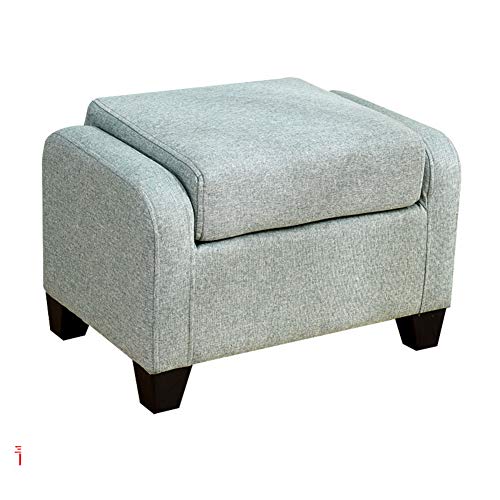 DULPLAY Madera Portátil Taburete del sofá, Plegable Taburete Puff Cuadrado Banco cómodo Esponja Tapizado Mesa Banco Taburete de café para el Dormitorio-A 60x40x40cm(24x16x16inch)