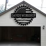 Personalized Papa's Workshop Metal sign, Custom Dad's Garage Metal Sign, Dad's Birthday Gift Shop Si