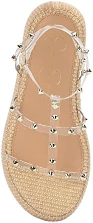 Jessica Simpson Women's Pascha Platform Sandal Wedge, Clear, 9 | Image 4