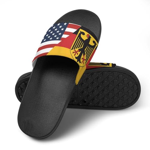 Flag of U.S. German Flag House Sandals Non-Slip Bathroom Slippers Beach Summer Shoes for Men Women4