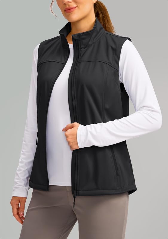 Soothfeel Women's Vest with 4 Pockets Lightweight Jacket Hiking Travel view 3