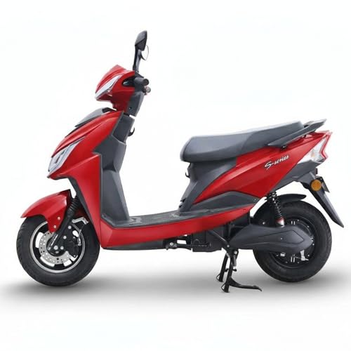 Image of Ryoto Electric Scooter Non RTO Lithium-ion, Top Speed: Approx. 25-30 km /h, Range (Mileage): Approx. 70-90 km per Charge, Waterproof Electrical Bike Scooty (Red)