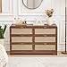 RUSTYER 6 Drawer Dresser for Bedroom, 48