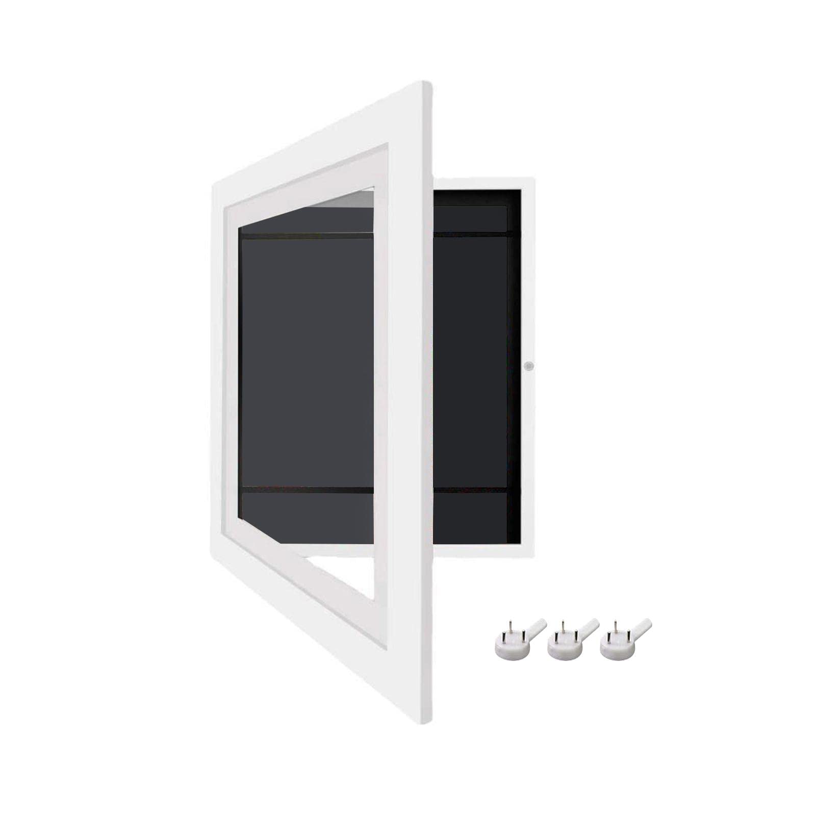 Kids Art Frames Front Opening Wooden for 3D Picture Crafts Award Certificate White-image-10