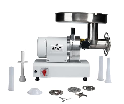 MEAT! 1 HP Pro-Grade Meat Grinder #22 with Coarse and
