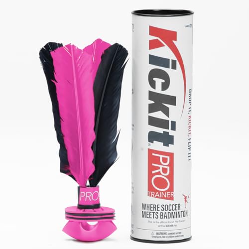 Image of Kickit | The Original Birdie Soccer PRO Trainer | Play Outdoors, Indoors or Backyard, Beach or Tailgate, All Ages Fun & Travel Friendly (Black & Red)