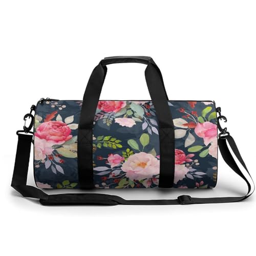 Sac de voyage aquarelle roses le duffel bag parfait pour votre prochain week-end