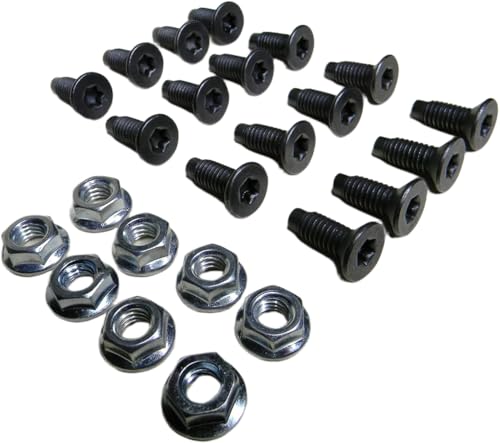 Windshield Hinge Torx Screws and Nuts Grade 8 Fits Jeep CJ5 CJ7 CJ8 Wrangler YJ 1976-1995