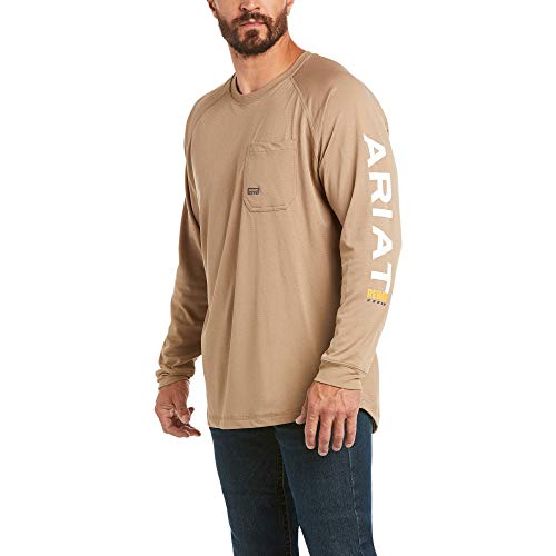 T-Shirt Rebar Heat Fighter Ariat Qualité Supérieure Haut de Travail Homme