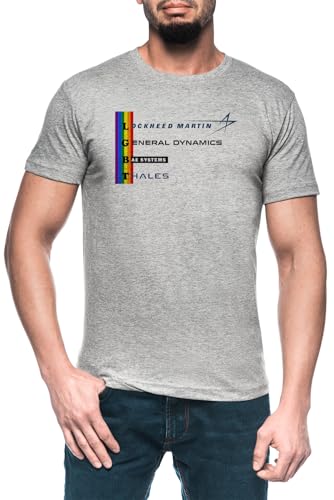 Lockmart GBT Herren Grau T-Shirt Kurzarm Men's Grey T-Shirt
