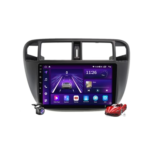 Radio 2 DIN Android 15 para Honda Civic 1996-2001 con pantalla de 9 pulgadas y GPS