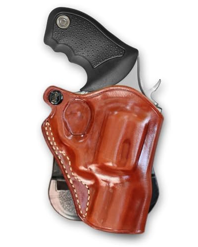 Masc Leather OWB Paddle Holster Open Top Fits 617/817 .357