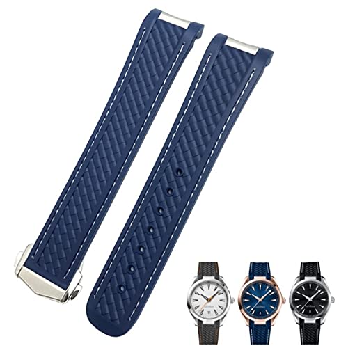 [SKXMOD] 19mm 20mm J[uGho[EHb`oh IK V[}X^[ 300 AT150 ANAe 8900 Xs[h}X^[ VREHb`Xgbvc[p(Blue White Pointed,19mm)