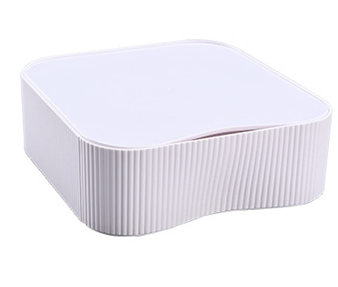 TUKA-i-AKUT Caja de Cajones Apilable, Combinable Flexible, Caja de Almacenamiento de Escritorio, Organizador Caja Utensilios para Oficina Maquillaje Cosméticos Joyas, 23x22x8cm Blanco TKD8610 White