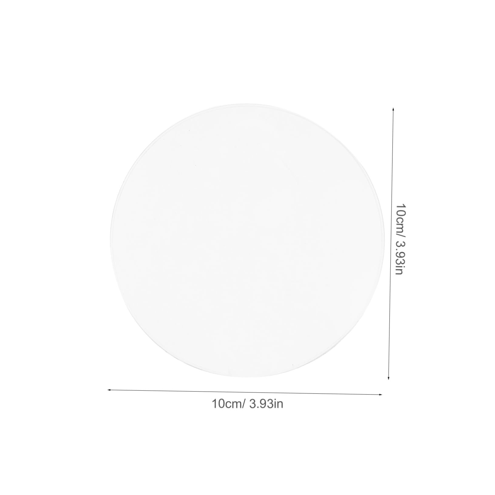Garneck Acrylic Optical Convex Magnifying Lens for Science Experiments Portable and Lightweight Double Convex Lens for Classroom Physics and Chemistry Applications