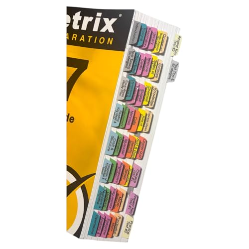 Book Tabs for Mometrix ATI TEAS Secrets Study Guide: TEAS 7 Prep Book. Laminated, Color-Coded, and Repositionable (Book not Included)