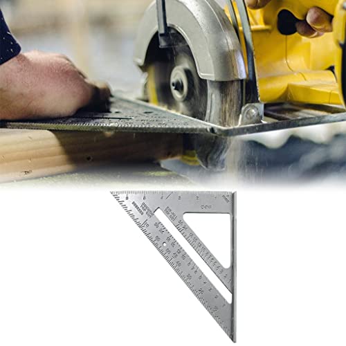 Regla Triangular de Acero Precisa 7 Pulgadas Gris miniatura 2