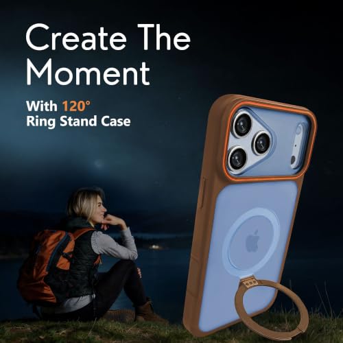 Image of AIBEX Back Cover Case for Apple iPhone 17 MagSafe Compatible | Slim Case with Wireless Charging Support Anti-Scratch, Shockproof, Anti-Fingerprint & Lightweight Military-Grade Protective Cover - Brown