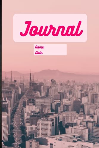 Journal minimaliste moderne rose carnet de notes et cahier d'écriture