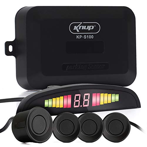 Sensor Ré Estacionamento 4 Pontos Display Led Sonoro preto