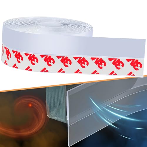 Draught Excluder Tape for Windows – Weather Stripping Door Seal Strip, Flexible Silicone, Strong Adhesive, Seals Medium Gaps for Winter Cold Draft Protection and Energy Efficiency