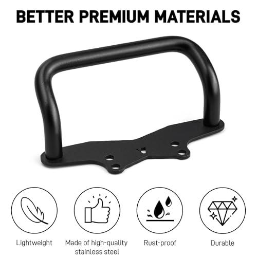 YIBEICO Skateboard Handle for Meepo Exway Isinwheel, All Stainless Steel Ant-Rust Durable Skateboard Carry Handle with Four Holes Longboard Widened Carrier Grip Board Accessories